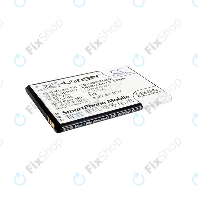 Μπαταρία για Gigabyte Gsmart Roma, R2, Li-ion, 3.7V, 1400mAh, HQ