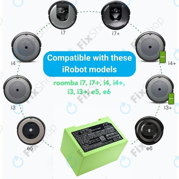 Μπαταρία για iRobot Roomba e-series, i-series, ABL-D1, 4624864, ABL-D2, 14.4V, 2600mAh, HQ
