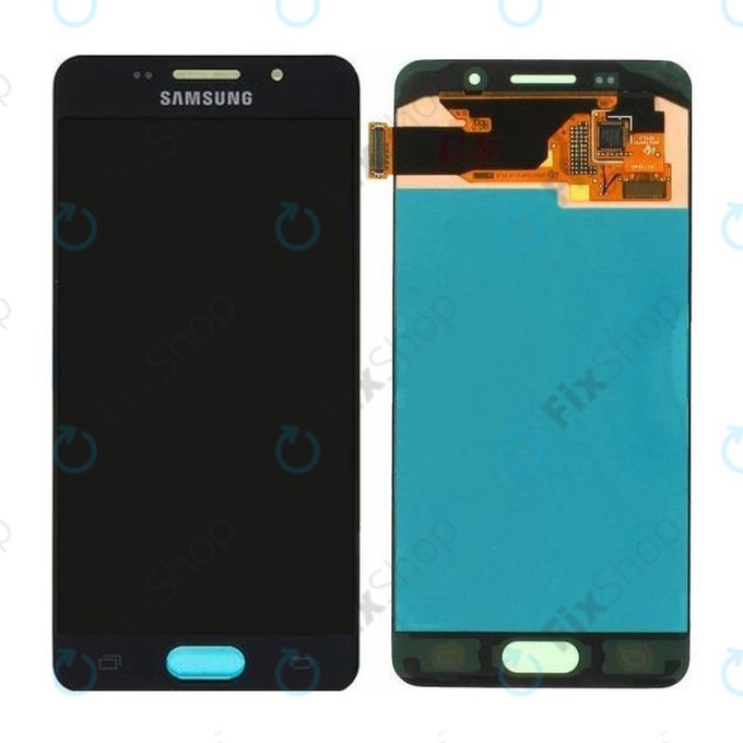 Οθόνη με οθόνη αφής για Samsung A3, A310F, 2016, GH97-18249B, GH97-19803B, Black, Service Pack