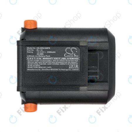 Μπαταρία για Gardena Accu Hedge, Accujet, Comfortcut Li-18, Easycut, Trimmer Easycut Li-18, 2500mAh, Li-Ion, 18V, BLi-18, HQ