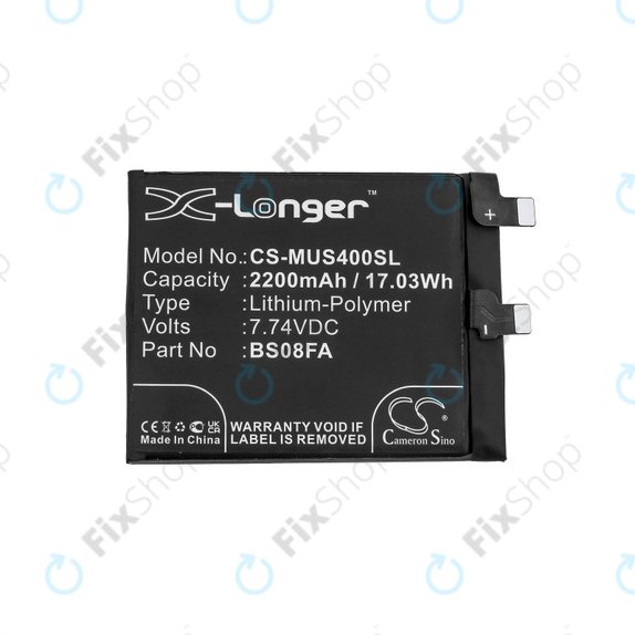 Μπαταρία για Xiaomi Black Shark 4, 2200mAh, Li-Pol, 7.74 V, BS08FA, HQ