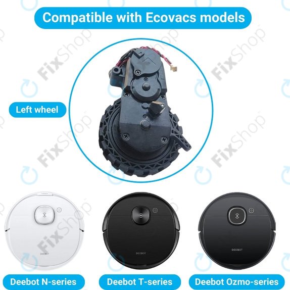 Τροχός με Κινητήρα (Αριστερός) για Ecovacs Deebot N-series | T-series | Ozmo-series