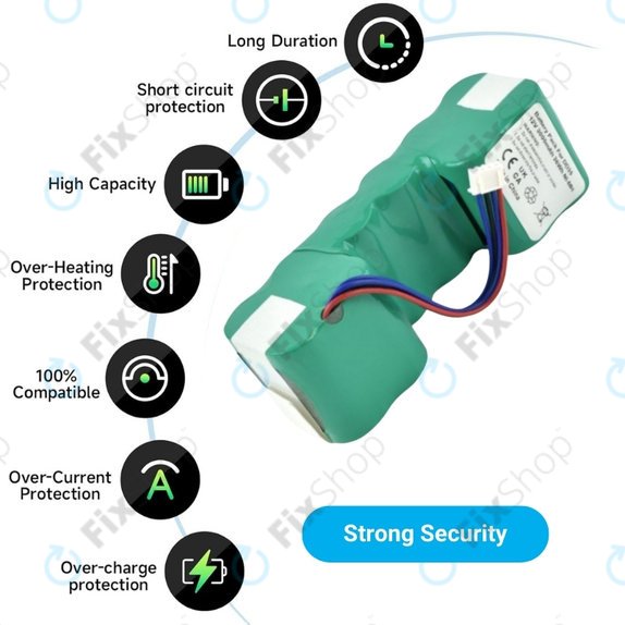 Μπαταρία για Ecovacs Sweeper DD35, DM88, DM88, 12.0V, 3000mAh