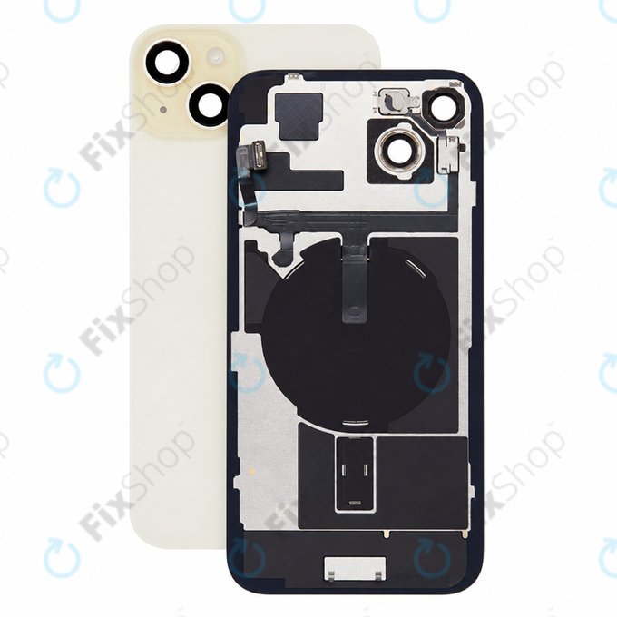 Γυαλί πίσω περιβλήματος για iPhone 15 Plus, Yellow, Pulled A
