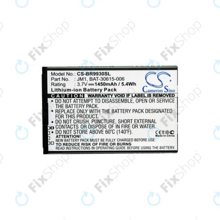 Μπαταρία για Blackberry Bold 9790, Bold Touch 9900, BAT-30615-006, 1450mAh, HQ