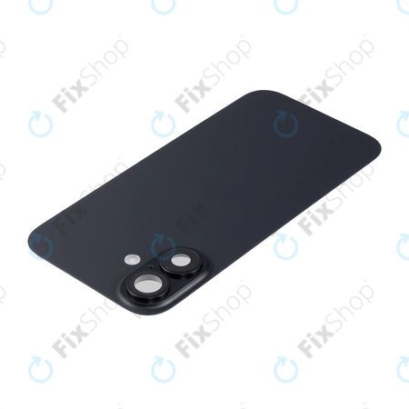 Πίσω Κάλυμμα Γυαλί + Φακός Κάμερας + Μεταλλική Πλάκα + Μαγνήτες Magsafe για iPhone 16 Plus | Μαύρο | Black