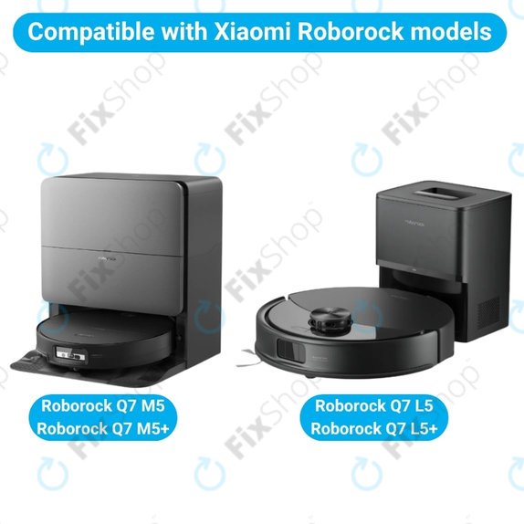 Σετ ανταλλακτικών για Xiaomi Roborock Q7 M5, Q7 M5+, Q7 L5, Q7 L5+ (2x Κύρια βούρτσα, 4x Φίλτρο, 4x Πλαϊνή Βούρτσα)