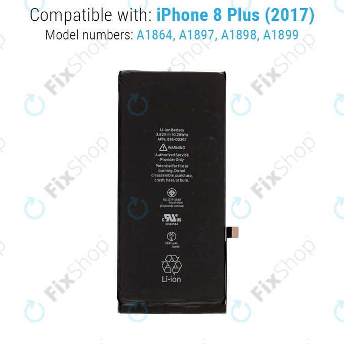 Μπαταρία για Apple iPhone 8 Plus, 2691mAh