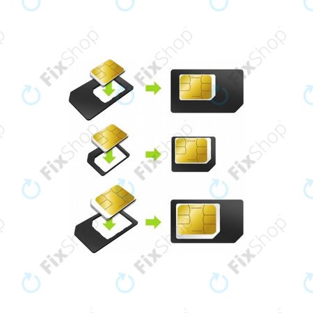 Αντάπτορας SIM 3in1 (NanoSIM, MicroSIM, MiniSIM) + Ανοιχτήρι Υποδοχής SIM