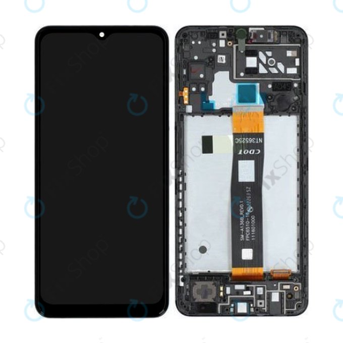 Συγκρότημα οθόνης για Samsung A04S, A047F, GH82-29805A, GH82-29806A, Black, Service Pack