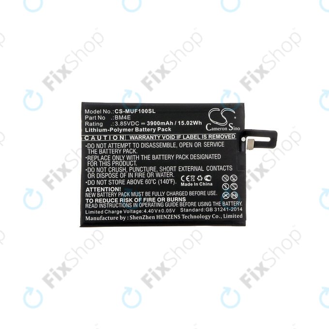 Μπαταρία για Pocophone M1805e10a, Pocophone Poco F1, 3900mAh, Li-Pol, 3.85 V, BM4E, HQ