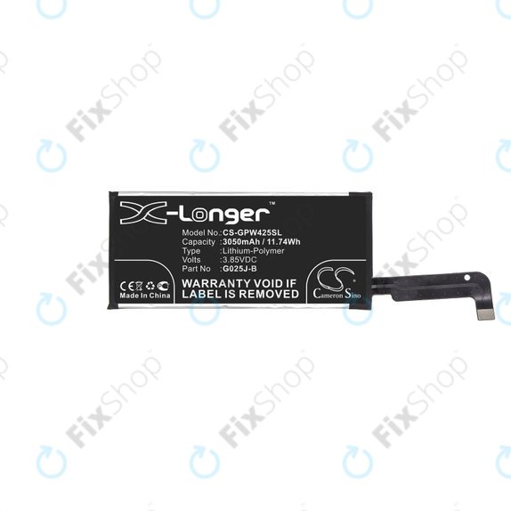 Μπαταρία για Google Pixel 4a 4G, 3050mAh, Li-Pol, 3.85 V, G025J-B, HQ