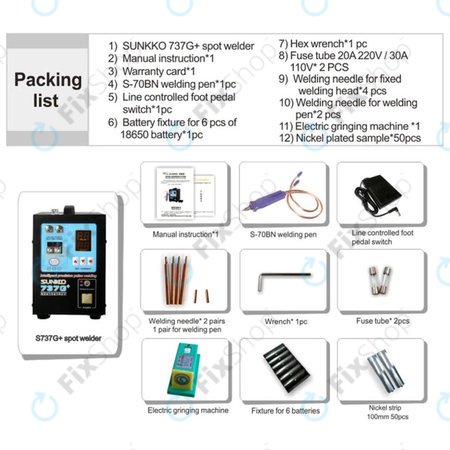 Μηχανή Συγκόλλησης Σημείου (4.3KW) για Sunkko 737G+