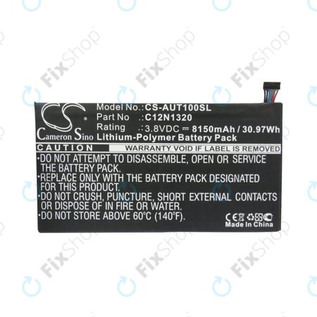 Μπαταρία για Asus Transformer Book T100, 8150mAh, Li-Pol, 3.8V, C12N1320, HQ