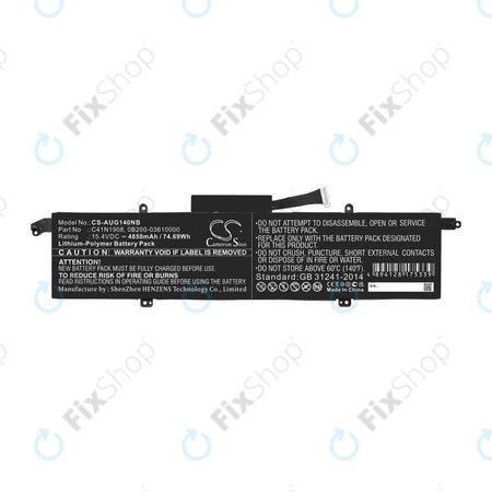 Μπαταρία για Asus ROG Zephyrus G14 Ga401, 4850mAh, Li-Pol, 15.4V, C41N1908, HQ