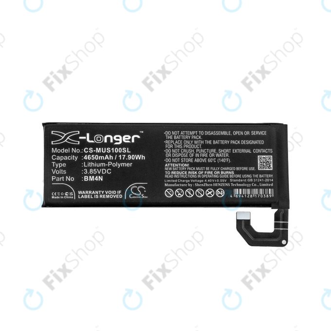 Μπαταρία για Xiaomi Mi 10 M2001J2G, 4650mAh, Li-Pol, 3.85 V, BM4N, HQ