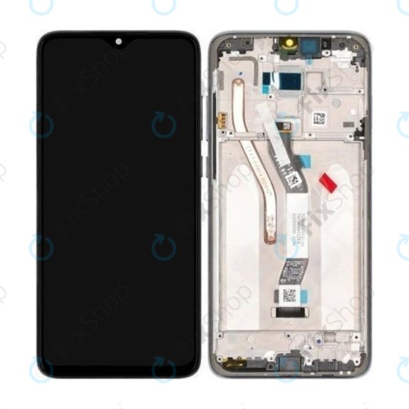 Συγκρότημα οθόνης για Xiaomi Redmi Note 8 Pro, Mineral Grey, Service Pack