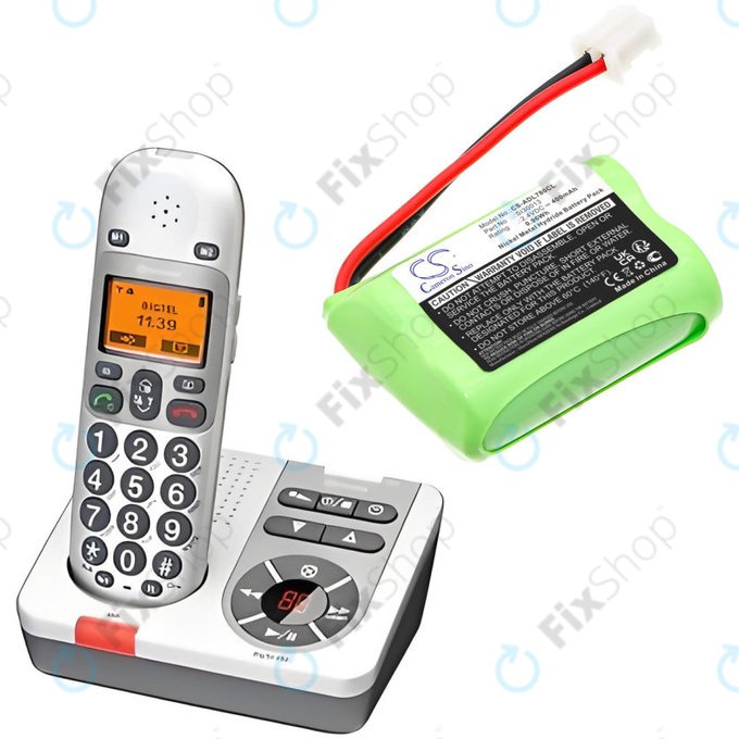 Μπαταρία για SWITEL MD9300, 9500, AUDIOLINE Dect 7500, 7501, 400mAh, Ni-MH, 2.4V, SL30013, HQ