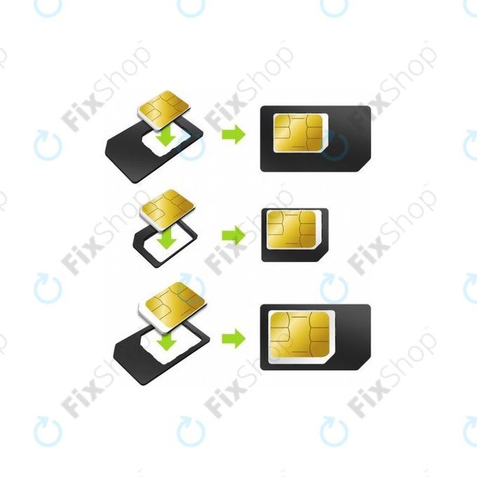 Αντάπτορας SIM 3in1 (NanoSIM, MicroSIM, MiniSIM) + Ανοιχτήρι Υποδοχής SIM