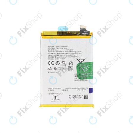 Μπαταρία για Oppo Reno 7 5G, Find X3 Neo, Find X5 Lite, BLP855, 4500mAh, Service Pack