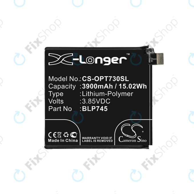 Μπαταρία για OnePlus 7T Pro, 3900mAh, Li-Pol, 3.85 V, BLP745, HQ