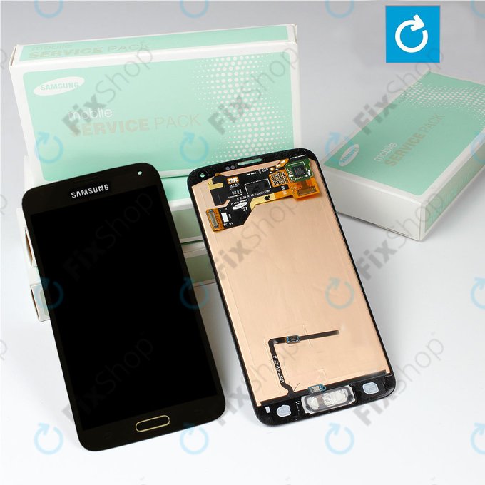 LCD Display με Touch Screen για Samsung S5 | G900F | GH97-15959D | GH97-15734D | Copper Gold | Service Pack