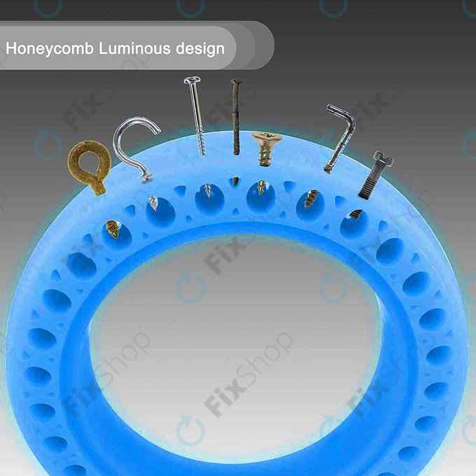 Ανθεκτικό Πλήρες Ελαστικό χωρίς Σωλήνα (Μπλε Φθορίζον) για Xiaomi Mi Electric Scooter 1S | 2 M365 | Essential | Pro | Pro 2 | Μπλε | Blue Fluorescent