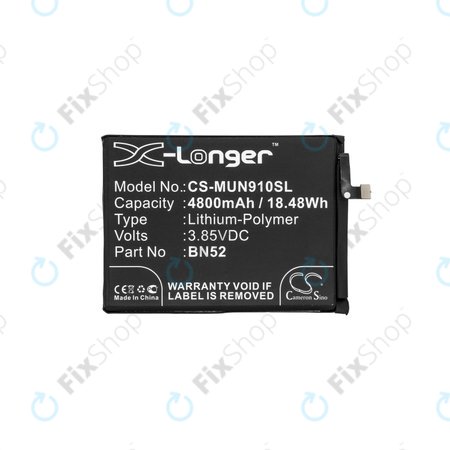 Battery για Xiaomi Redmi Note 9 Pro | BN52 | 4800mAh | HQ