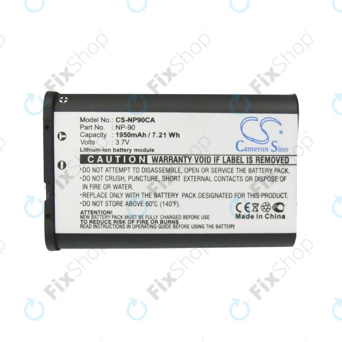 Μπαταρία για Casio Exilim EX-H10, EX-FH100, EX-H15, EX-Z2000, EX-H20G, 1950mAh, Li-Ion, 3.7V, NP-90, HQ