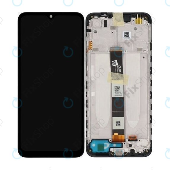 Συγκρότημα οθόνης για Xiaomi Redmi 9C, M2006C3MG, M2006C3MT, 9A M2006C3LG, M2006C3LI, Μαύρο, Black, Service Pack