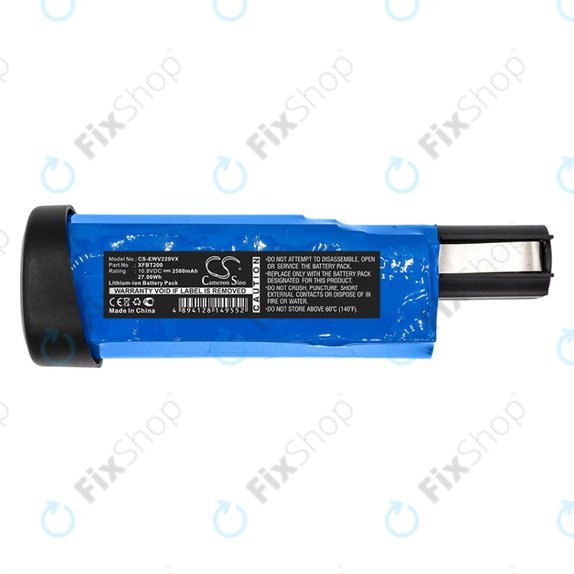 Μπαταρία για Shark WV200UK, WV200, WV201, WV205, WV220, Ion W1 Cord, 2500mAh, Li-Ion, 10.8V, XFBT200, HQ