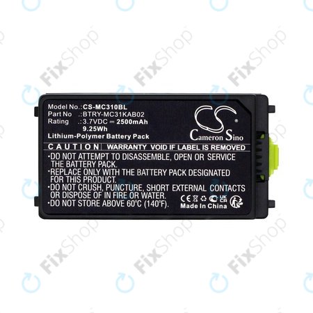 Μπαταρία για Symbol, Zebra MC3100, MC3190, 2500mAh, Li-Pol, 3.7V, BTRY-MC31KAB02, HQ