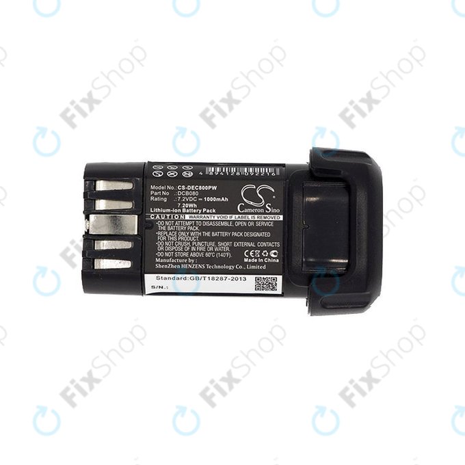 Μπαταρία για Dewalt Dcb095, Dewalt Dcf680, 1000mAh, Li-Ion, 7.2V, DCB080, HQ