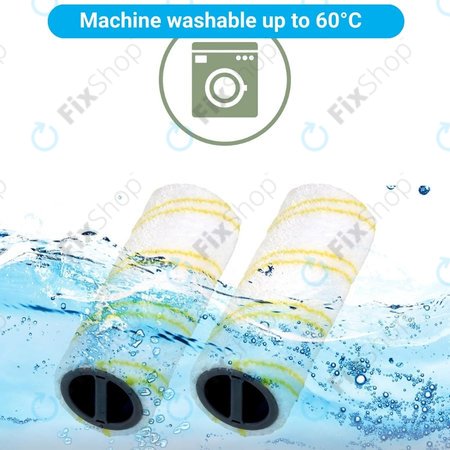 Σετ Κυλίνδρων Πολλαπλών Επιφανειών για Kärcher FC 3 | FC 5 | FC 7 | Κίτρινο | Yellow