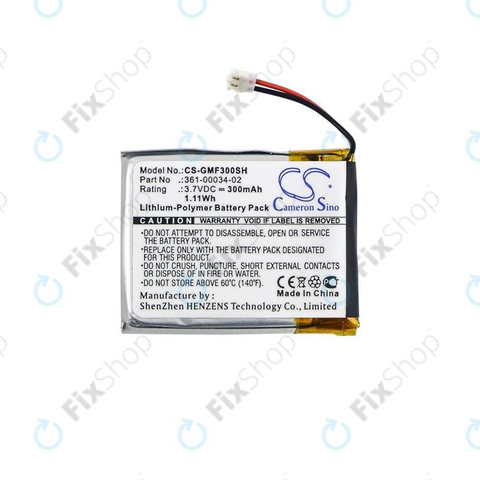Μπαταρία για Garmin Fenix 3, 3 HR, 361-00034-02, 300mAh, HQ