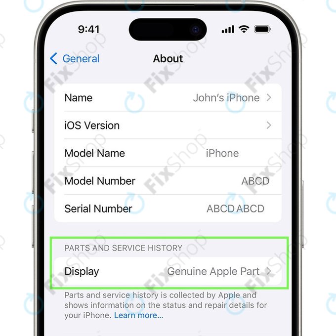OLED Display Assembly για iPhone 15 Pro Max | 661-36915 | Genuine Apple