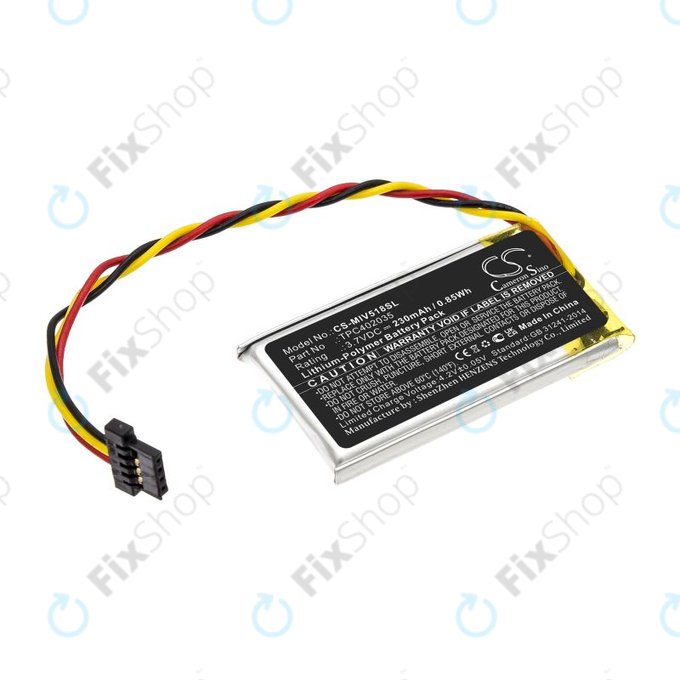 Μπαταρία για Mio MiVue 508, 518, 528, 538, 608, 618, 792, 230mAh, Li-Pol, 3.7V, TPC402035, HQ
