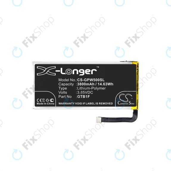 Μπαταρία για Google Pixel 5, 3800mAh, Li-Pol, 3.85 V, GTB1F, HQ