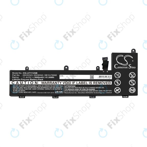 Μπαταρία για Lenovo Yoga 11e, ThinkPad Yoga 11e ChromeBook 20, 3600mAh, Li-Pol, 11.4V, 00HW043, HQ