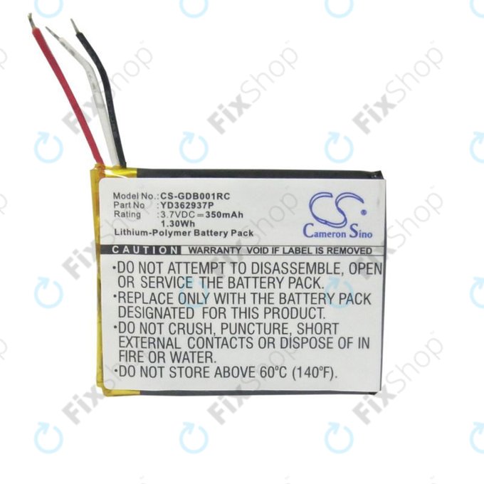 Μπαταρία για GoPro Wifi Remote, 350mAh, Li-Pol, 3.7V, YD362937P, HQ
