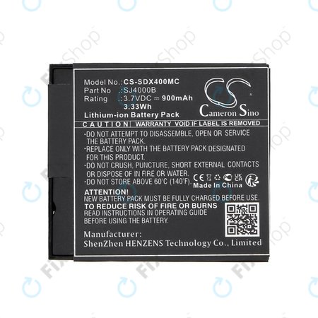 Μπαταρία για SJCAM SJ4000, SJ5000, 900mAh, Li-Ion, 3.7V, SJ4000B, HQ