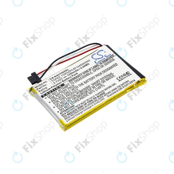 Μπαταρία για Navigon 70, 1200mAh, Li-Pol, 3.7V, Topaz, HQ