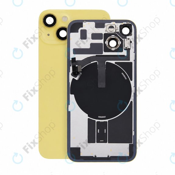 Γυαλί πίσω περιβλήματος για iPhone 14, Yellow, Pulled A
