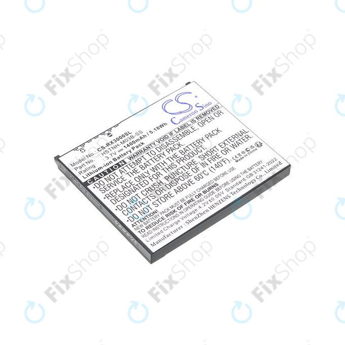 Μπαταρία για HP Compaq iPAQ rx3000, rx3115, rx3700, hx2110, hx2790, 1400mAh, Li-Ion, 3.7V, HSTNH-M03B-SS, HQ