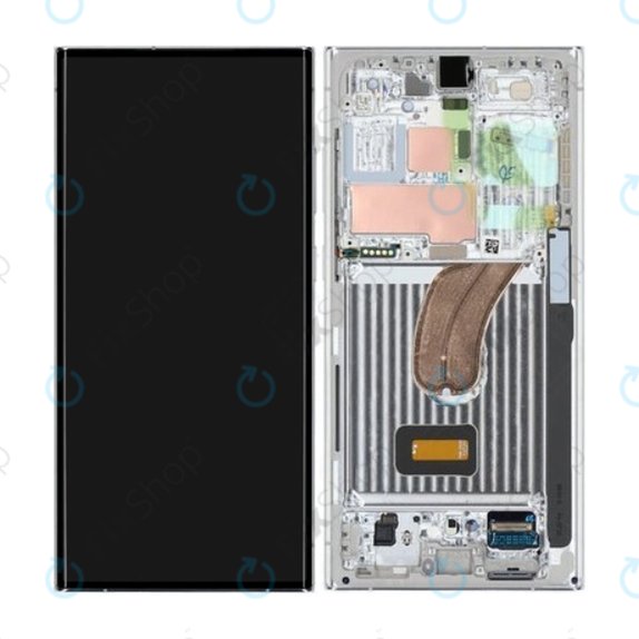 Συγκρότημα οθόνης για Samsung S23 Ultra, S918B, Lime, Sky Blue