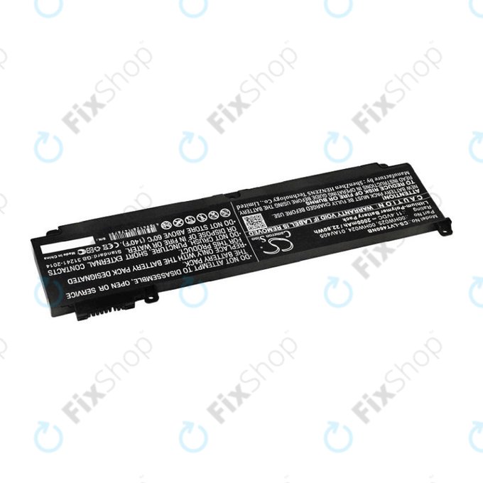 Μπαταρία για Lenovo ThinkPad T460S, T470S, 2000mAh, Li-Pol, 11.4V, 00HW025, HQ