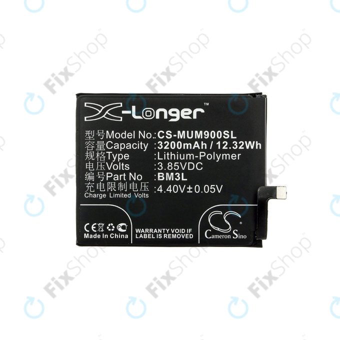 Μπαταρία για Xiaomi Mi 9, 3200mAh, Li-Pol, 3.85 V, BM3L, HQ