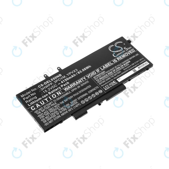 Μπαταρία για Dell Latitude 5501, Latitude 5401, Latitude 14 5410, Latitude 15 5511, 4150mAh, Li-Ion, 15.2V, 3HWPP, HQ