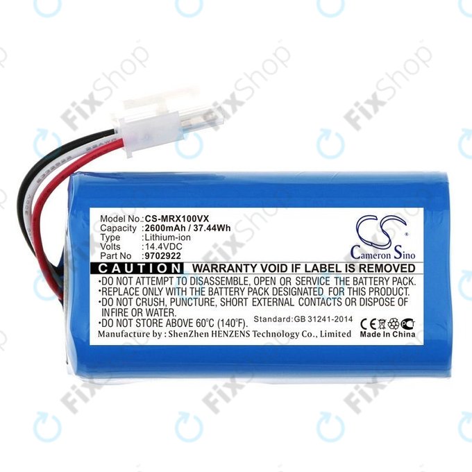 Μπαταρία για Miele Scout RX1, 9702922, 14.4V, 2600mAh, HQ