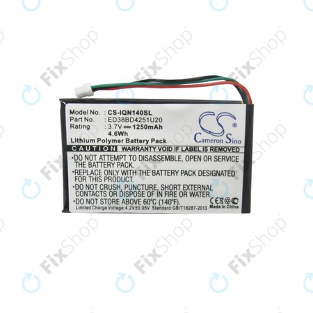 Battery για Garmin Nuvi 1400 | 1450 | 1450T | 1490LMT | 1490T | 1490T Pro | ED38BD4251U20 | 1250mAh | HQ